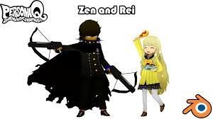 Blender Release] Persona Q - Zen and Rei by MythicSpeed on DeviantArt