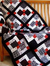 Black And White Quilt Patterns Pin On Quilting Black White Red