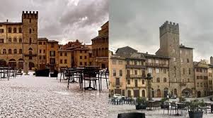In pochi secondi chicchi di grandine grossi come. Meteo Toscana Allerta Vento E Neve Grandinata Ad Arezzo Chiuso Tratto A1 Sull Appennino Meteo