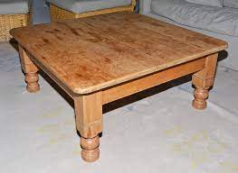 55 l x 40 w x 17 h (large) 42 l x 37 w x 17. Country Style Plank Top Pine Coffee Table For Sale At 1stdibs