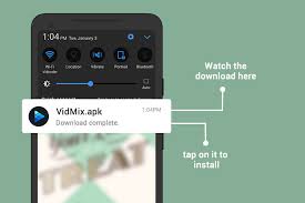 In there, you can install any android app. Vidmix