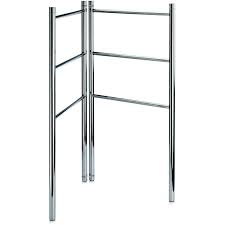 Kings brand furniture black metal with gold leaf free towel rack stand with shelf; Dwba Freestanding Towel Ladder Bathroom Rack Stand Towel Holder Foldable Chrome Dwba Bath Collection Towel Racks Stands 350 00 400 00 300 400 Brass Dwba Bath Collection Free Standing Polished Chrome Towel Racks Stands
