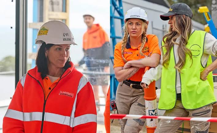 The Block's Adam and Courtney clash over a wet saw