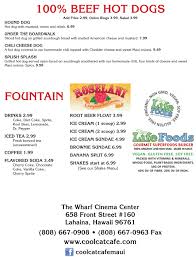 A lot of visitors order delicious milkshakes this place is well known for its great service and friendly staff, that is always ready to help you. Cool Cat Cafe Lahaina S Menu Menu Magazine