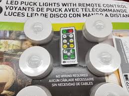 Lot Of 2 Capstone 6 Pack Led Puck Lights W Remote Control Maple Plain Food Manufacturing Moving Sale K Bid