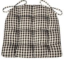Black And White Buffalo Check Chair Pads Pin On Dinning Room Accessories