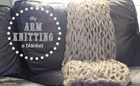 Arm knitting blanket for beginners. Arm Knitting A Blanket A Great Gift Idea Pinkwhen