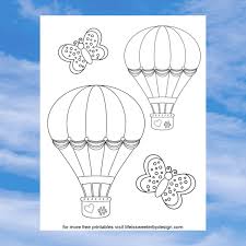 Download and print these hot air balloon coloring pages for free. Hot Air Balloon Coloring Pages Life Is Sweeter By Design