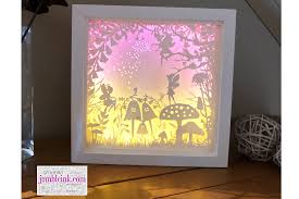 Fairy Garden 3d Paper Cut Light Box Graphic By Jumbleink Digital Downloads Creative Fabrica