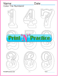 Below is a list of our numbers coloring pages. 80 Number Coloring Pages For Kids