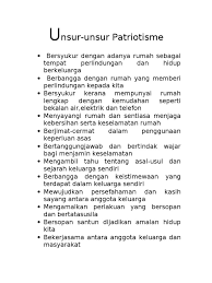 Konsep, preposisi, teori, variabel, hipotesa dan definisi operasional. Unsur Unsur Patriotisme