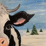 Paint Nite: Cute Winter Cow