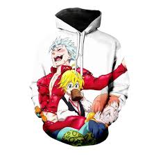Maybe you would like to learn more about one of these? The Seven Deadly Sins Hoodie King Meliodas And Ban Trio Hoodie M In 2021 Anime Hoodie Seven Deadly Sins Anime