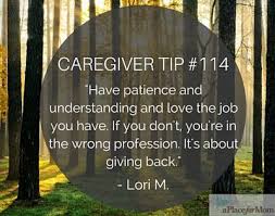 Caregiver Tip 114 Have Patience And Understanding Caregiver Caregiver Jobs Elderly Care
