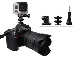 Hot Shoe Adapter Mount For Mounting Gopro Hero To Dslr Canon Nikon Pentax Camera Ebay Gopro Pentax Camera Dslr