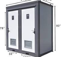 Amazon.com : 2PCS Outdoor Portable Toilet with 2 Private ...