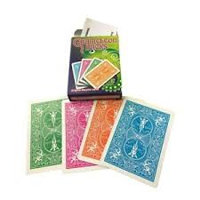 The chameleon doesn't want the other players to know who they are, but all of the players have to reference the secret word without outright revealing it. Chameleon Backs Bicycle Playing Cards Magic Trick Close Up Packet Color Change Ebay