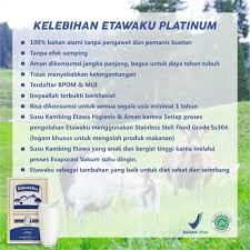 Puluhan tahun lamanya kita lebih mengenal susu sapi dan telah terbiasa dengan rasanya, bahkan tumbuh keyakinan bahwa tidak cukup hanya mengkonsumsi 4 sehat. Paket Hemat Reseller Etawaku Platinum Susu Bubuk Kambing Etawa Murni Plus Krimer Nabati Rendah Gula Shopee Indonesia