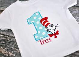 Personalized Cat In The Hat Dr Seuss Birthday T Shirt Free Personalization Dr Seuss Birthday Dr Seuss Birthday Party Personalized Onesie