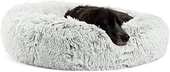 This snooza orthobed is from great dog bed manufacturers in australia having a low profile. Amazon Com Best Friends By Sheri Calming Shag Vegan Fur Donut Cuddler Frost Medium 30 X 30 Dnt Shg Frs 30zp Vp Pet Supplies