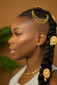 Gold Temple Drapes Hair Jewelry