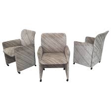 Three Suede Dining Chairs By Saporiti In 2020 Dining Room Chairs Modern Dining Chairs Modern Dining Room