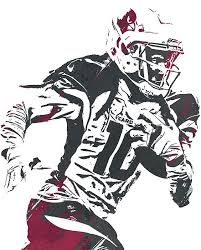 Deandre Hopkins Arizona Cardinals Watercolor Strokes Pixel Art 100 By Joe Hamilton Cardinals Wallpaper Deandre Hopkins Cardinal Watercolor