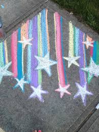 Sidewalk Chalk Shooting Stars Sidewalk Chalk Art Sidewalk Chalk Chalk Art