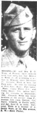 Bennie Oscar Webb Jr. (1925-1944)