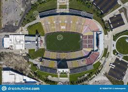 Aerial Views Of Jack Trice Stadium On The Campus Of Iowa