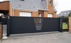 Portail Aluminium Autoportant Modele Viking Portail Et Cloture Portail Portail Coulissant