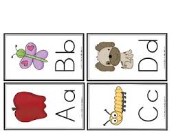Printable has a set of free alphabet flashcards that have simple, colorful images along with the name of the image, and the uppercase and lowercase letters. Free Alphabet Flash Cards Worksheets Teachers Pay Teachers