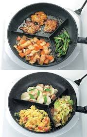 Awesome Products Sectioned Fry Pan Lets You Cook 3 Dishes At Once A Designer Life Cool Kitchen Gadgets Cooking Cooking Gadgets
