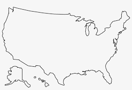 usa outline transparent images usa map outline png png image transparent png free download on seekpng