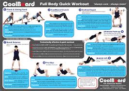 free workout wall chart for coolboard balance board coolboard