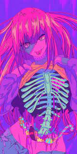 halloween by berryverrine kawaii art neon art cyberpunk art