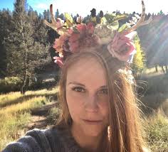 I made this deer antler headband a couple years ago.