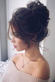 Wedding Bun Hairstyles Textured Elegant High Bun With Loose Curls Lenabogucharskaya Braidsforlonghair Hair Styles Wedding Bun Hairstyles Bun Hairstyles