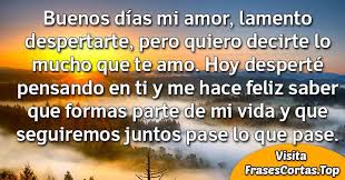 Mensajes de buenos dias para mi novio. Frases Y Mensajes De Buenos Dias Mi Amor Para Enamorar