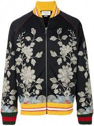 Gucci Gucci Floral Gucci Cloth Jackets Men Fashion Mens Jackets Blue Jacket Men