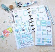Mini Happy Planner Sea Glass Blue Planner Stickers Happy Planner Printables Mini Planner Happy Planner Stickers