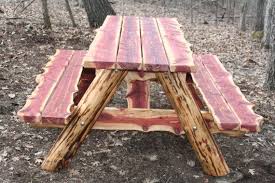 6 Ft Live Edge Eastern Red Cedar Picnic Table Shipping Now Available Cedar Furniture Cedar Wood Projects Diy Wooden Projects
