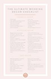 The Ultimate Wedding Decor Checklist Leaving No Stone Unturned Wedding Decorations Weddingdec Wedding Decoration Checklist Decor Checklist Wedding Checklist
