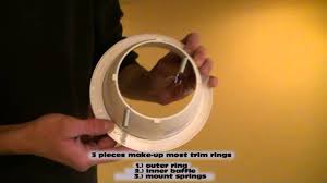 Trim Ring Install Recessed Lights Youtube