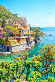 Beautiful Sea Coast With Colorful Houses In Portofino Liguria Italy Summer Stunning Landscape Portofino Italy Italy Sea Italy Coast