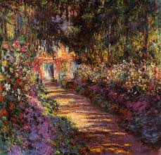 This beautiful house is 40 meters long per 5 meter deep. Pathway In Monet S Garden At Giverny 1901 1902 Claude Monet Wikiart Org