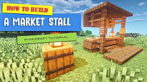 Medieval village minecraft world file. Minecraft How To Build A Simple Market Stall Tutorial Youtube