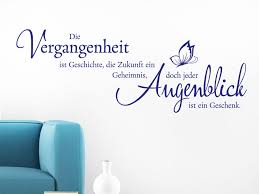 Wandtattoo Vergangenheit Ist Spruch Klebeheldde