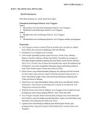 Pada fase ini, pada awalnya belum diketahui secara jelas bukti masuknya penduduk asli ke dalam agama islam. Bab 7 Islam Di Asia Tenggara Pdf