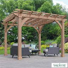 Yardistry 12ft X 12ft 3 65 X 3 65m Cedar Pergola Costco Uk